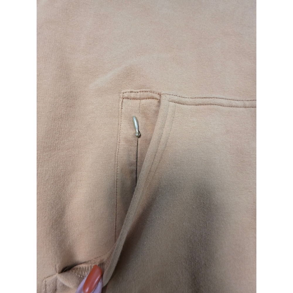 1st Phorm Hoodie Mens Medium Tan Pullover Gym Workout Athleisure gorpcore street - Picture 8 of 9